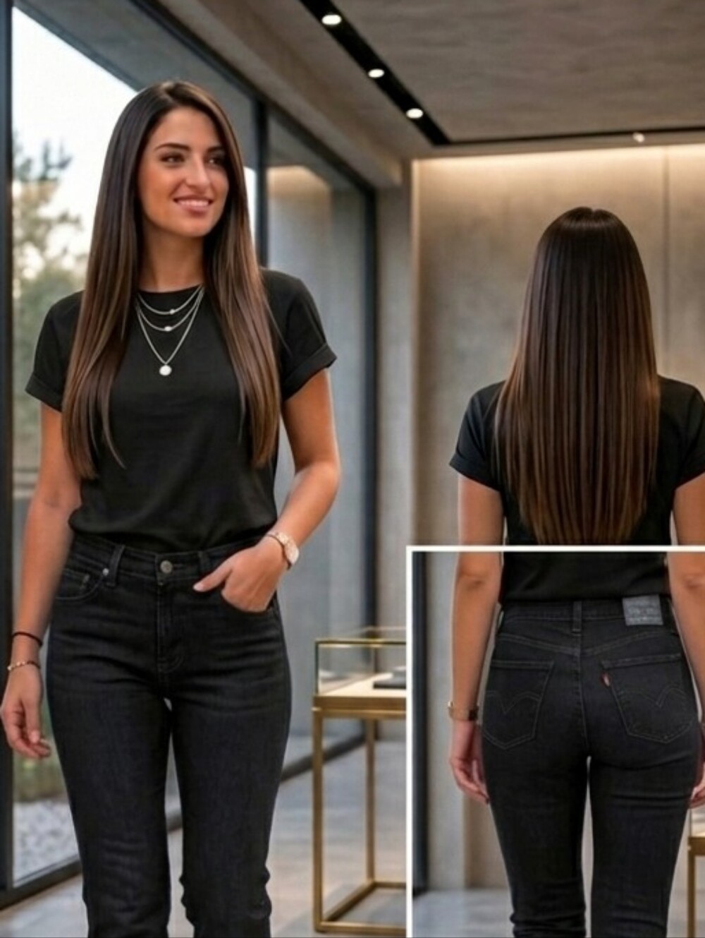 Levi's 510 Skinny Fit Black Denim Jeans Size W27xL27